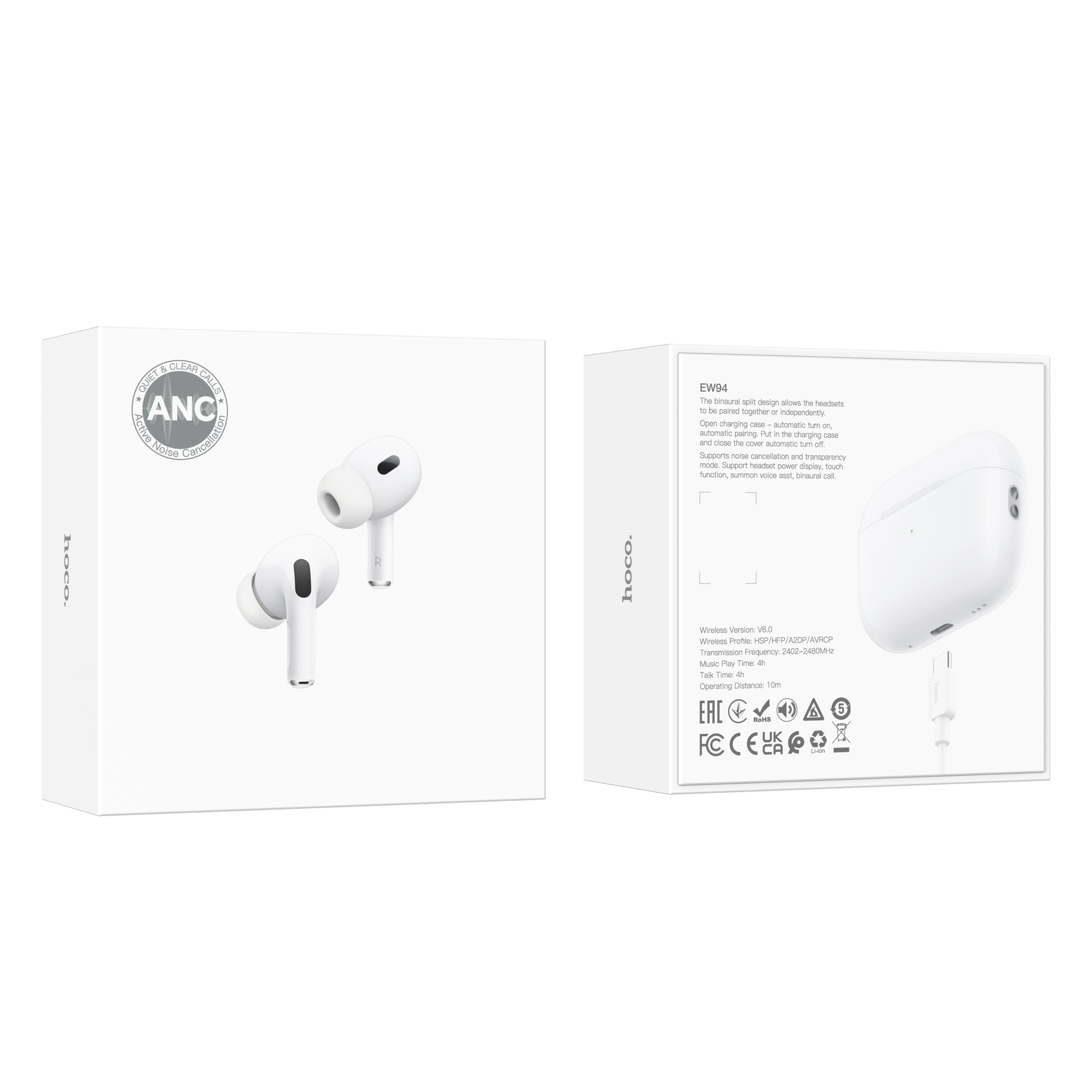HD_SYNC:EW94 True wireless ANC noise reduction BT headset