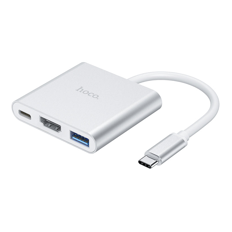 HD_SYNC:HB14 Easy use Type-C adapter(Type-C to USB3.0+HDTV+PD)