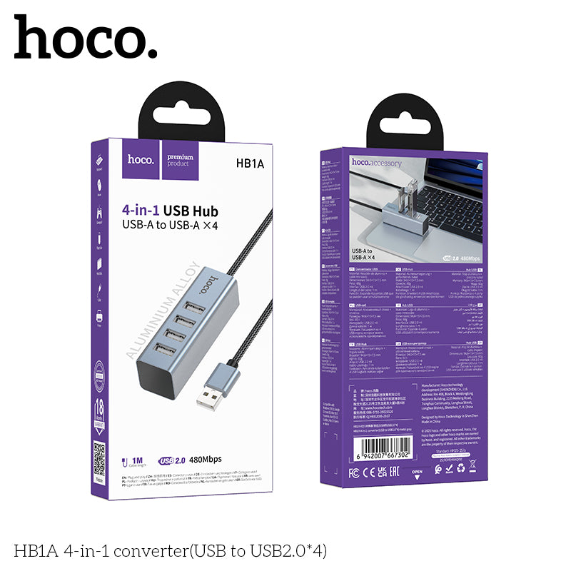 HD_SYNC:HB1A 4-in-1 converter(USB to USB2.0*4)