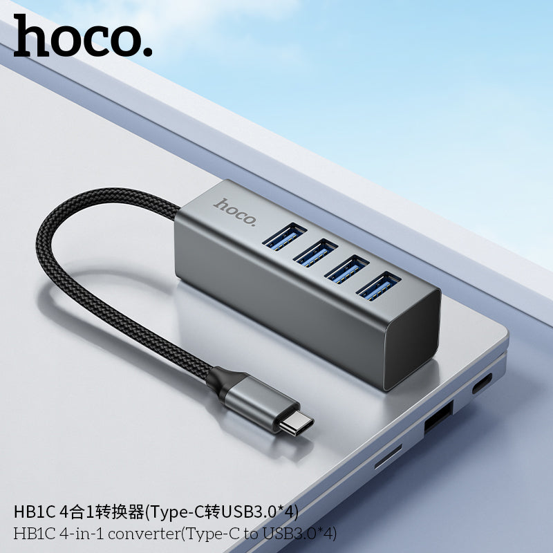 HD_SYNC:HB1C 4-in-1 converter(Type-C to USB3.0*4)