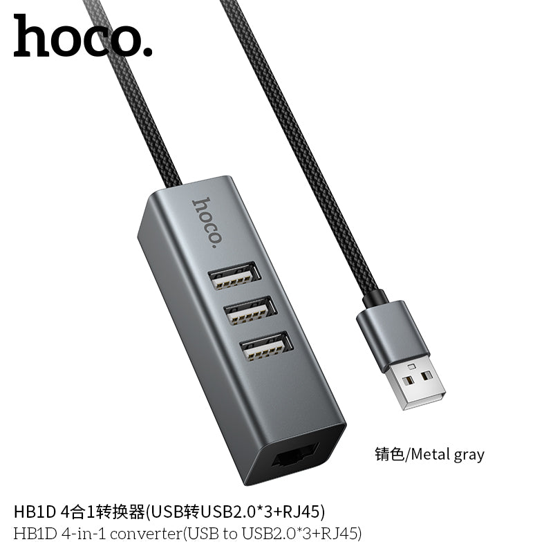HD_SYNC:HB1D 4-in-1 converter(USB to USB2.0*3+RJ45)