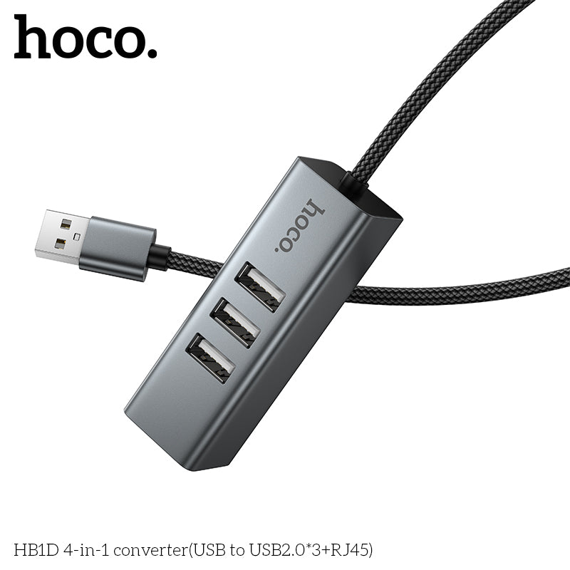 HD_SYNC:HB1D 4-in-1 converter(USB to USB2.0*3+RJ45)
