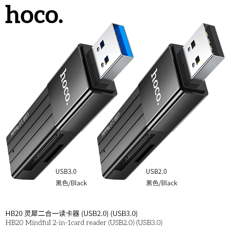 HD_SYNC:HB20 Mindful 2-in-1card reader(USB2.0)