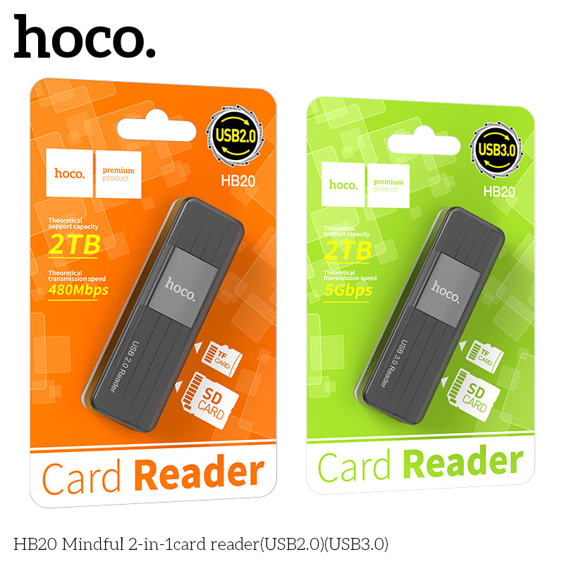 HD_SYNC:HB20 Mindful 2-in-1card reader(USB2.0)