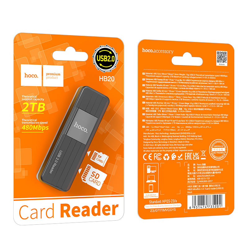 HD_SYNC:HB20 Mindful 2-in-1card reader(USB3.0)