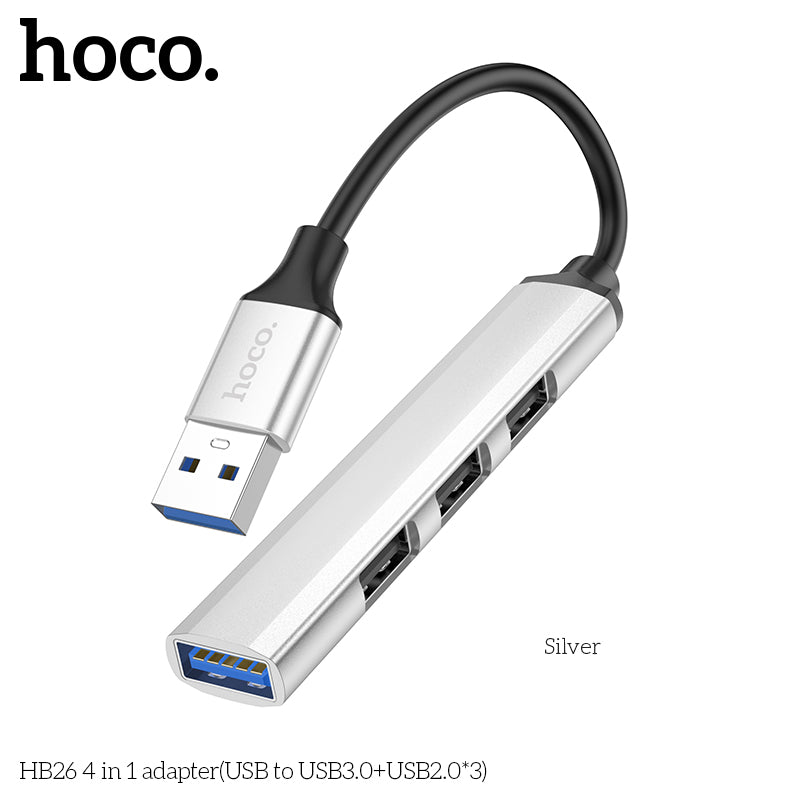 HD_SYNC:HB26 4 in 1 adapter(Type-C to USB3.0+USB2.0*3)