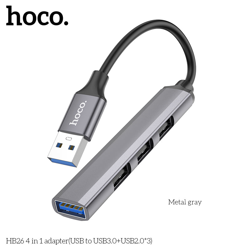 HD_SYNC:HB26 4 in 1 adapter(Type-C to USB3.0+USB2.0*3)