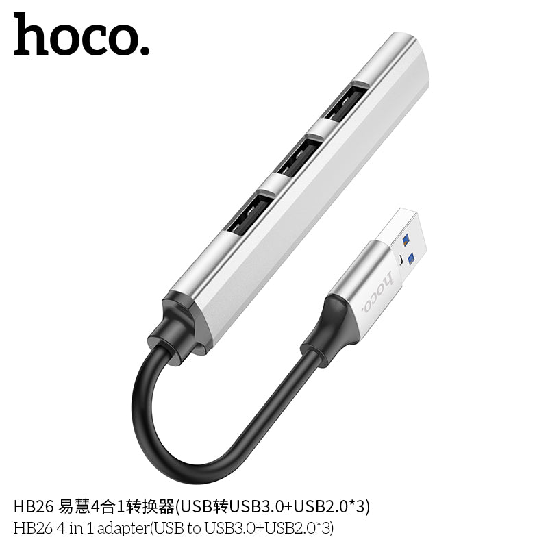 HD_SYNC:HB26 4 in 1 adapter(Type-C to USB3.0+USB2.0*3)
