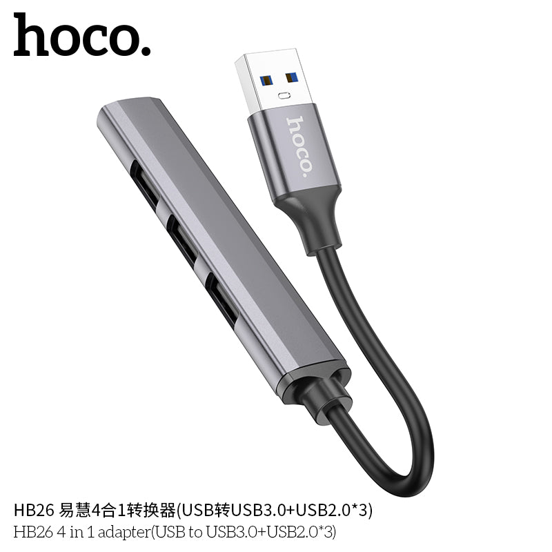 HD_SYNC:HB26 4 in 1 adapter(Type-C to USB3.0+USB2.0*3)