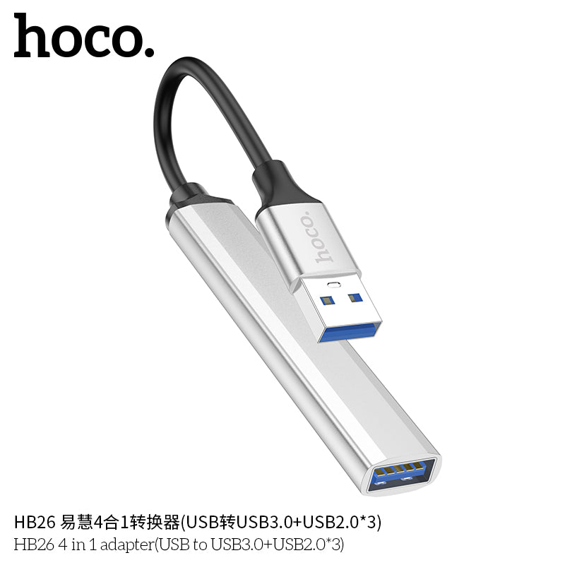 HD_SYNC:HB26 4 in 1 adapter(Type-C to USB3.0+USB2.0*3)