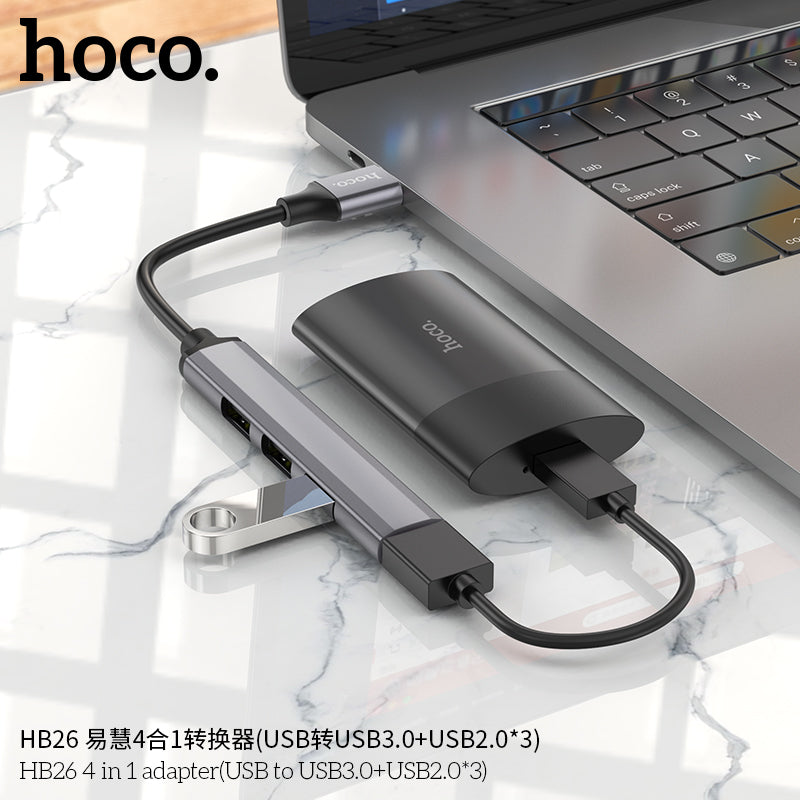 HD_SYNC:HB26 4 in 1 adapter(USB to USB3.0+USB2.0*3)
