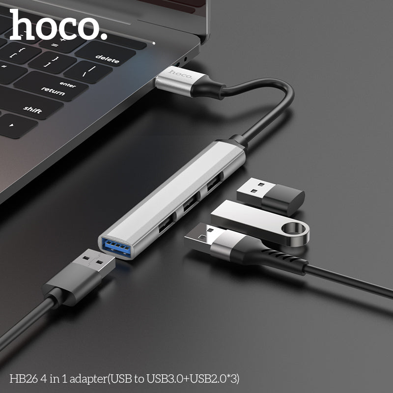 HD_SYNC:HB26 4 in 1 adapter(Type-C to USB3.0+USB2.0*3)