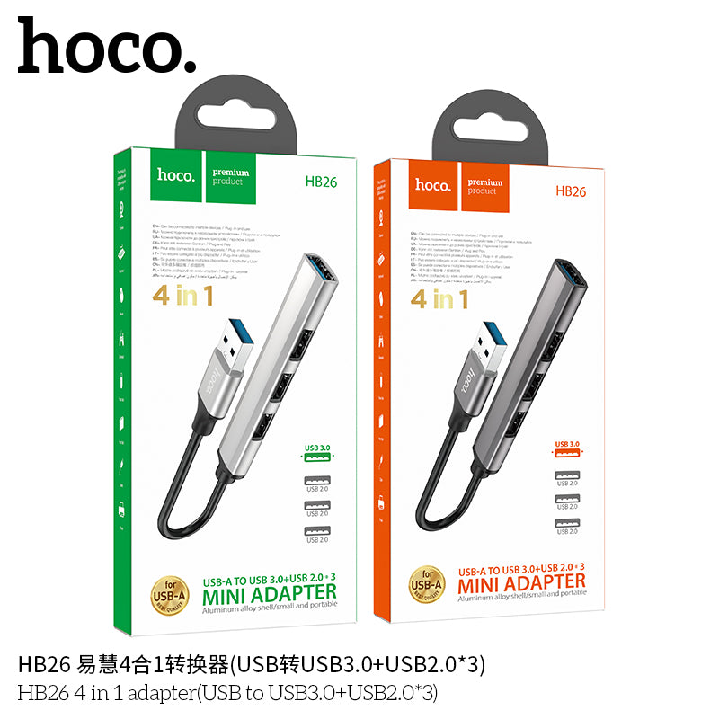 HD_SYNC:HB26 4 in 1 adapter(Type-C to USB3.0+USB2.0*3)