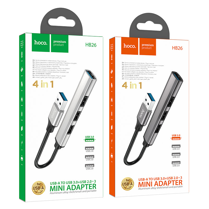 HD_SYNC:HB26 4 in 1 adapter(Type-C to USB3.0+USB2.0*3)