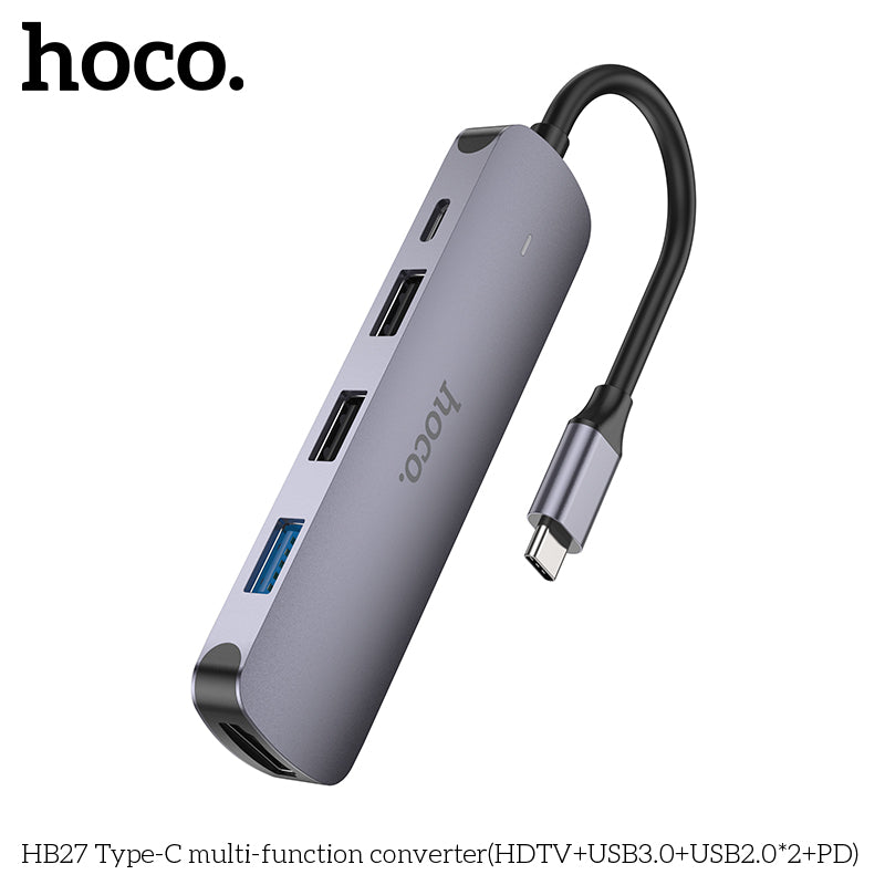 HD_SYNC:HB27 Type-C multi-function converter(HDTV+USB3.0+USB2.0*2+PD)