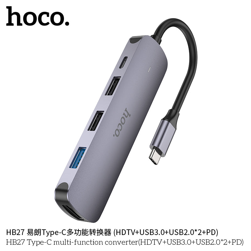 HD_SYNC:HB27 Type-C multi-function converter(HDTV+USB3.0+USB2.0*2+PD)