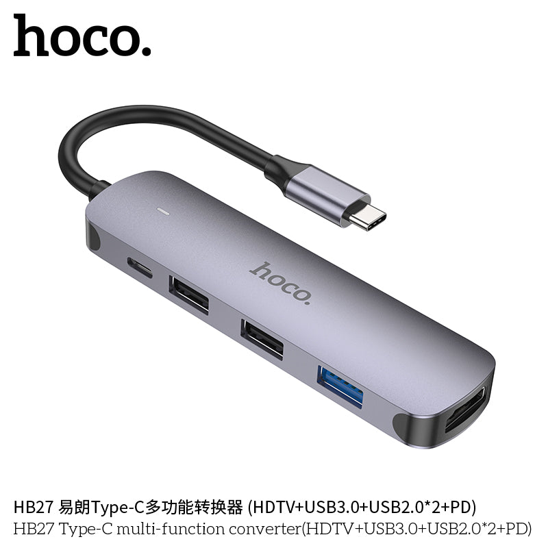 HD_SYNC:HB27 Type-C multi-function converter(HDTV+USB3.0+USB2.0*2+PD)