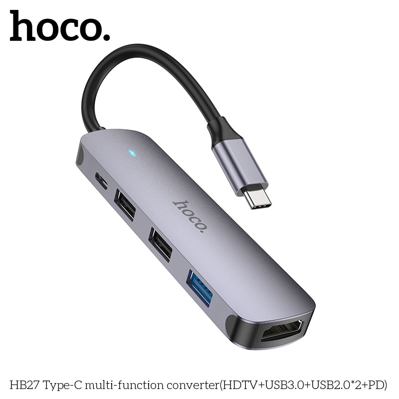 HD_SYNC:HB27 Type-C multi-function converter(HDTV+USB3.0+USB2.0*2+PD)