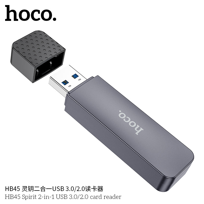 HD_SYNC:HB45 Spirit 2-in-1 USB/Type-C 3.0 card reader