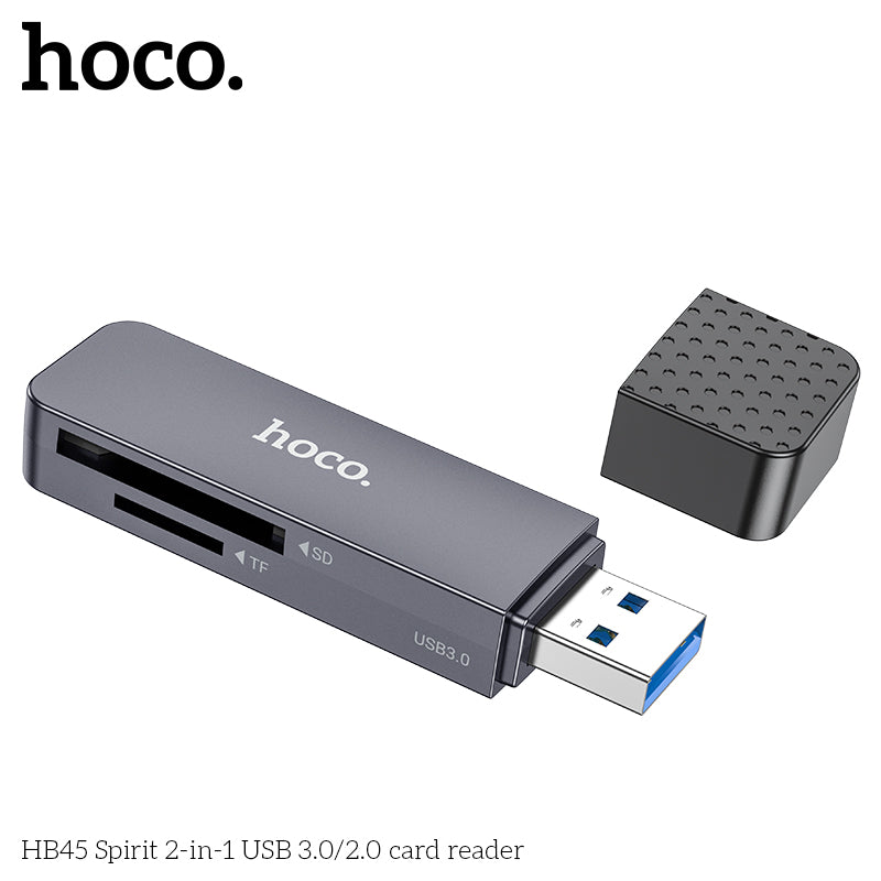 HD_SYNC:HB45 Spirit 2-in-1 USB/Type-C 3.0 card reader