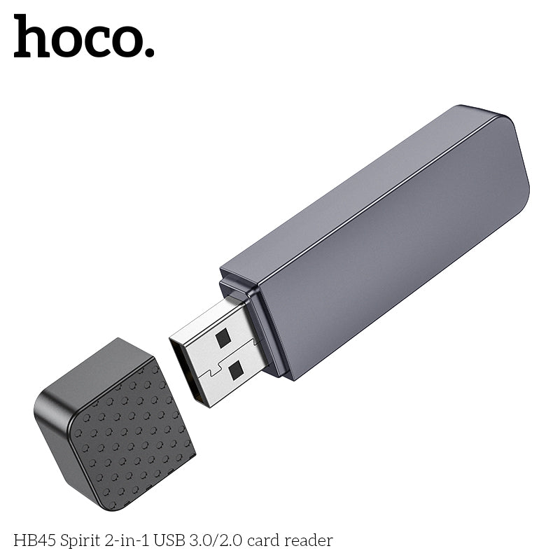 HD_SYNC:HB45 Spirit 2-in-1 USB 2.0 card reader