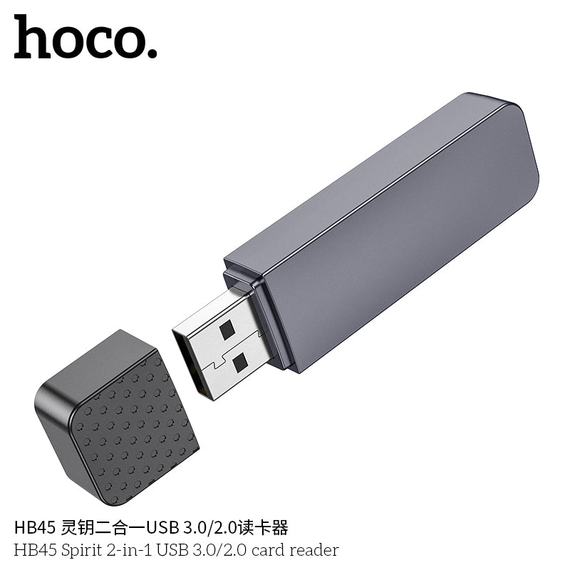 HD_SYNC:HB45 Spirit 2-in-1 USB 2.0 card reader