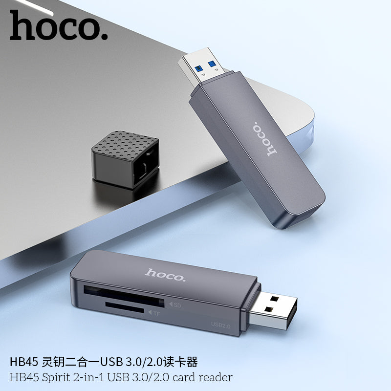 HD_SYNC:HB45 Spirit 2-in-1 USB/Type-C 2.0 card reader