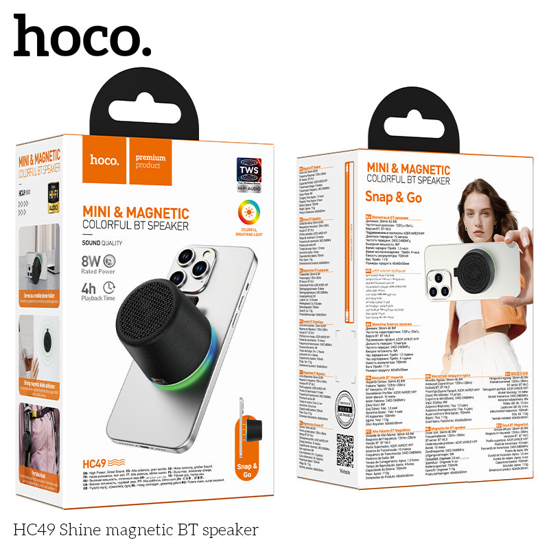 HD_SYNC:HC49 Shine magnetic BT speaker