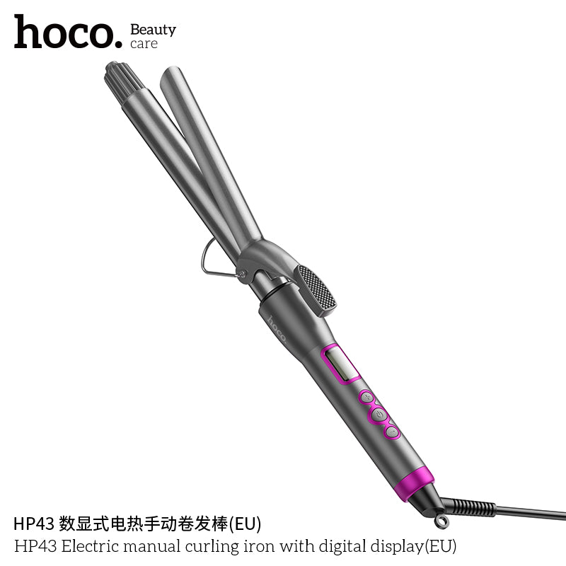 HD_SYNC:HP43 Electric manual curling iron with digital display(EU)