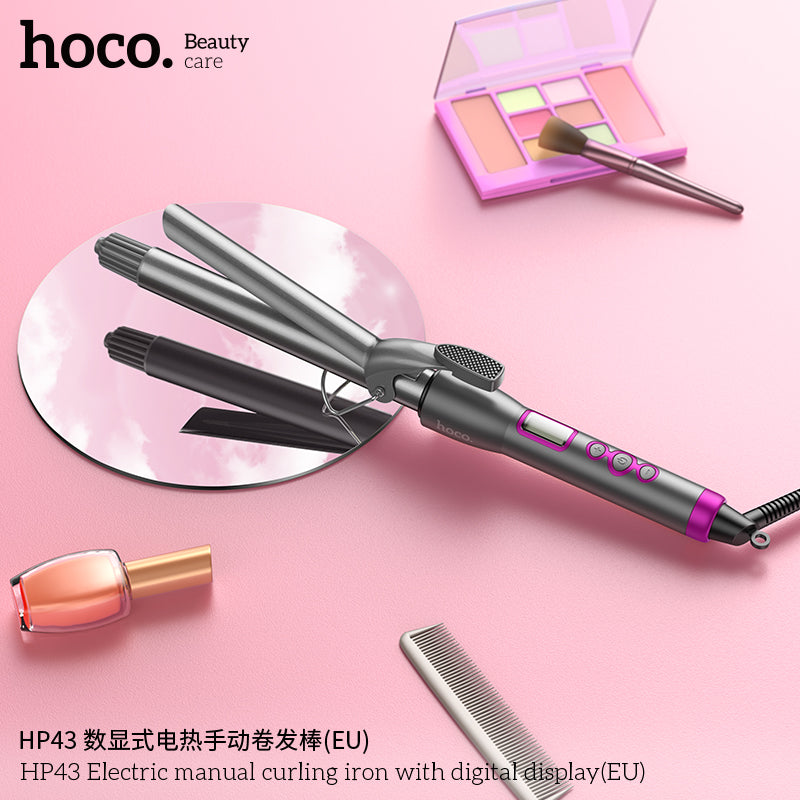 HD_SYNC:HP43 Electric manual curling iron with digital display(EU)