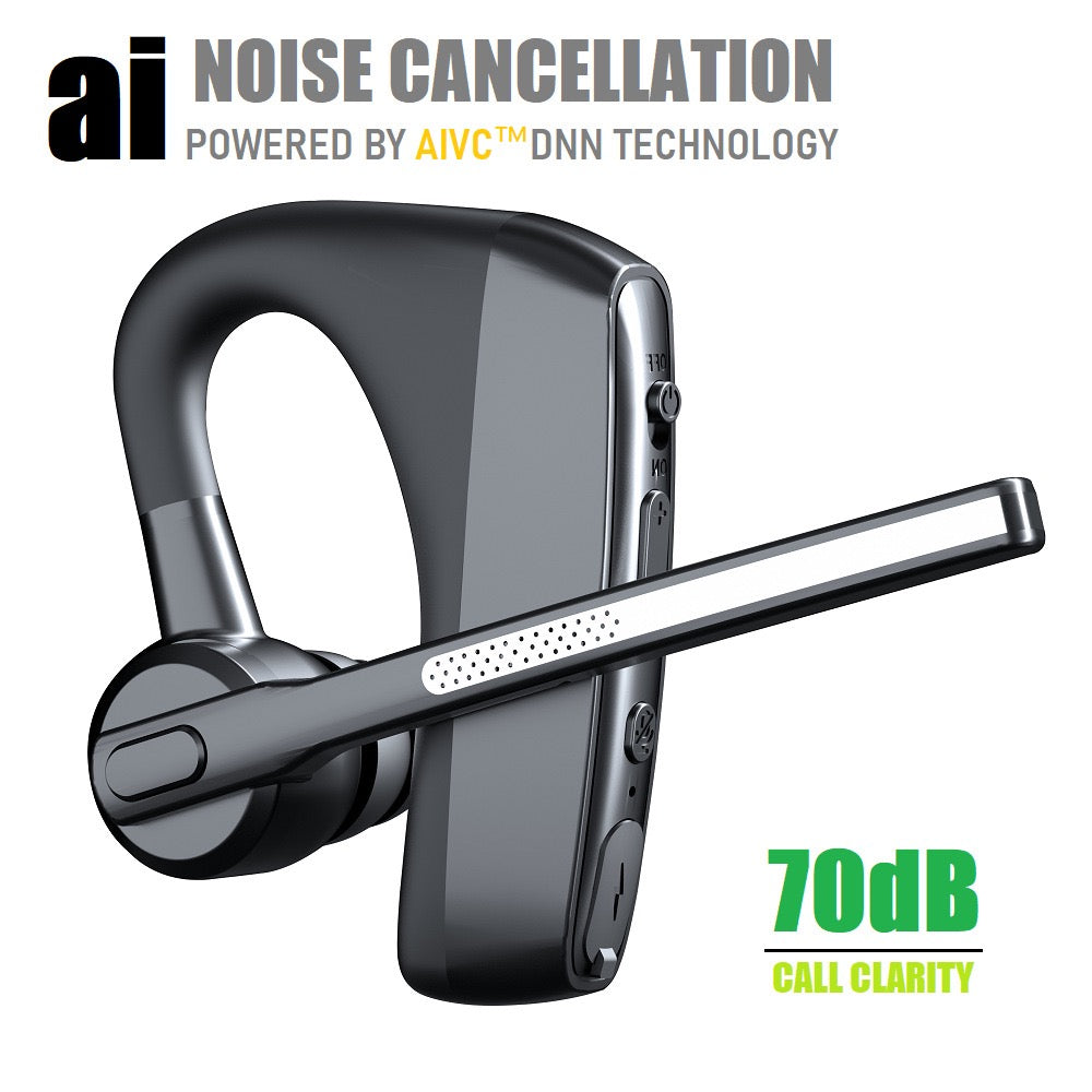 Ai Noise Reduction for Calls, Cross-Border 70db A8H Single-Ear Earphone with Dnn Neural Network