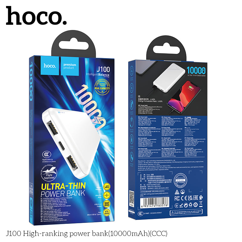 HD_SYNC:J100 High-ranking power bank(10000mAh)（CCC)
