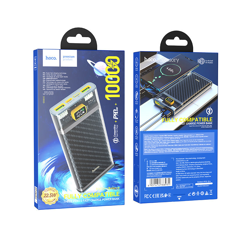 HD_SYNC:J103 Discovery edition 22.5W fully compatible power bank(10000mAh)