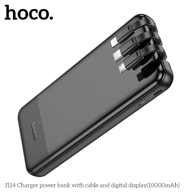HD_SYNC:J114 Charger power bank with cable and digital display(10000mAh)
