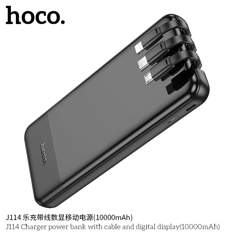 HD_SYNC:J114 Charger power bank with cable and digital display(10000mAh)