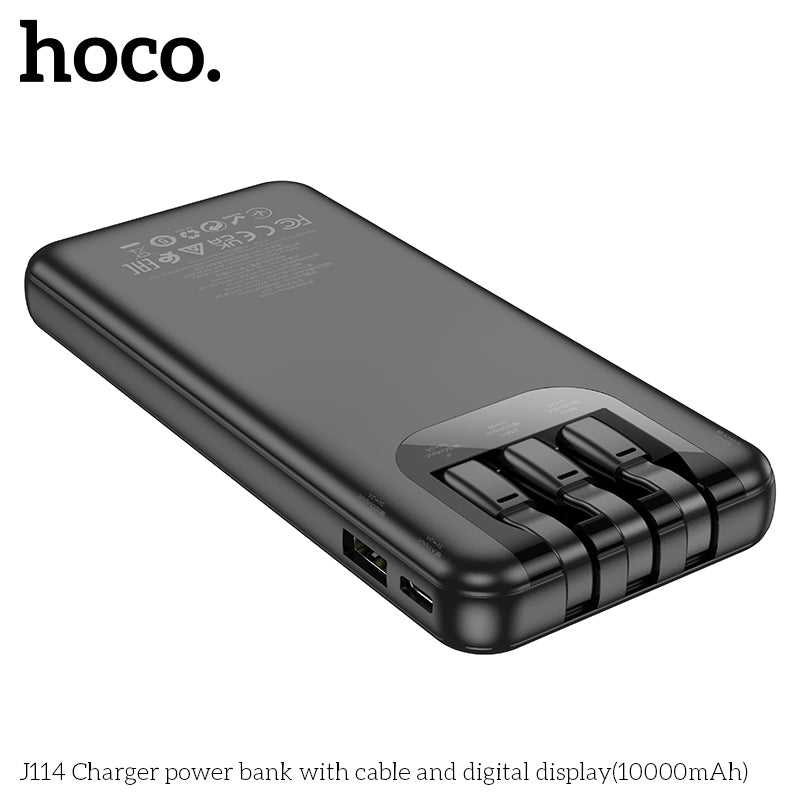 HD_SYNC:J114 Charger power bank with cable and digital display(10000mAh)