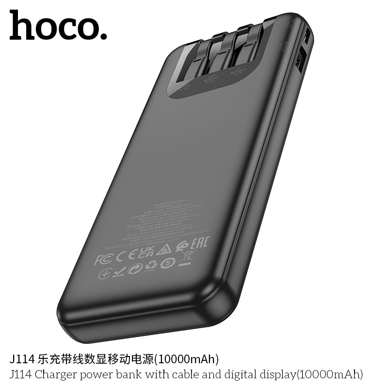 HD_SYNC:J114 Charger power bank with cable and digital display(10000mAh)