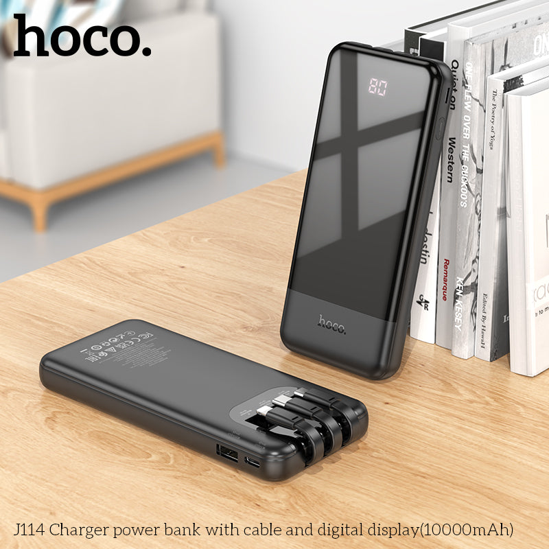 HD_SYNC:J114 Charger power bank with cable and digital display(10000mAh)
