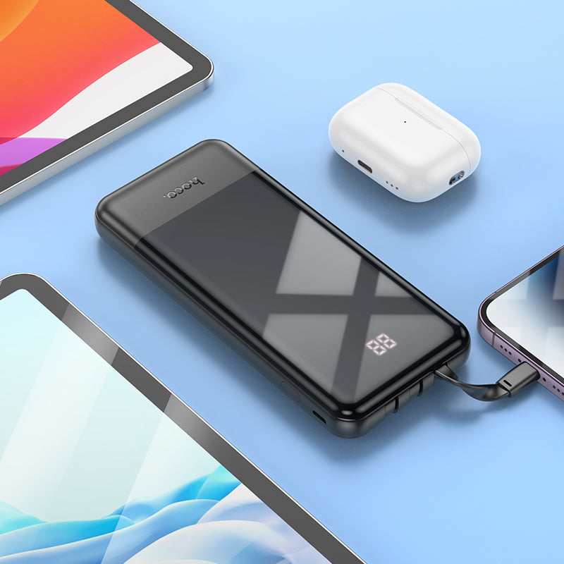 HD_SYNC:J114 Charger power bank with cable and digital display(10000mAh)
