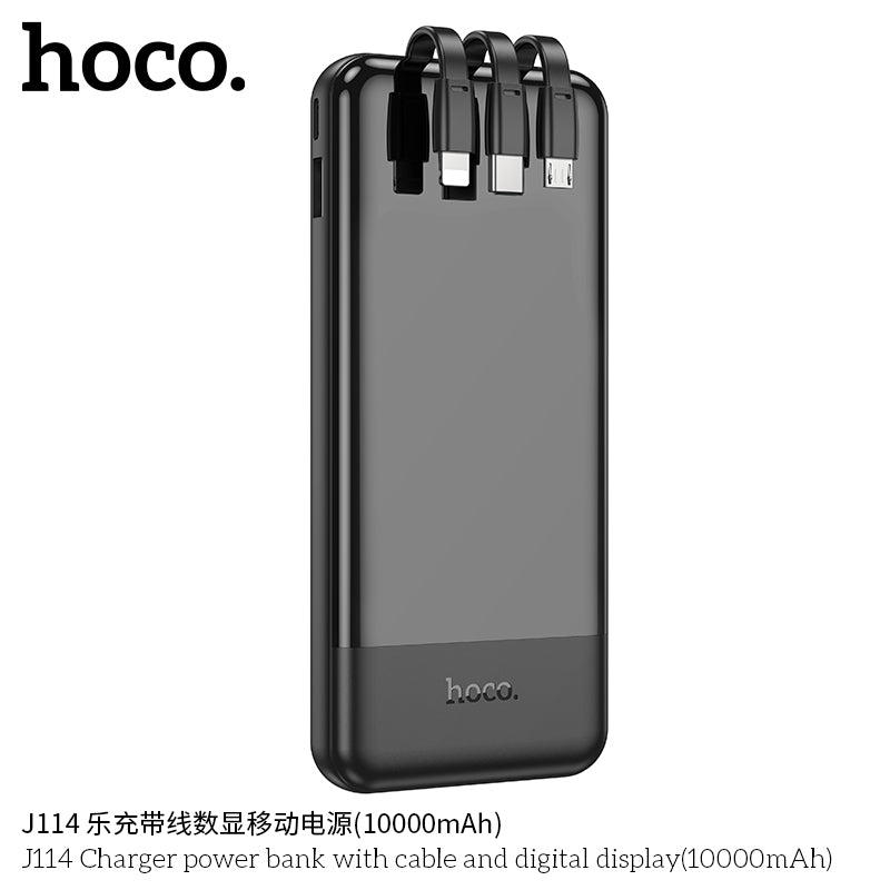 HD_SYNC:J114 Charger power bank with cable and digital display(10000mAh)