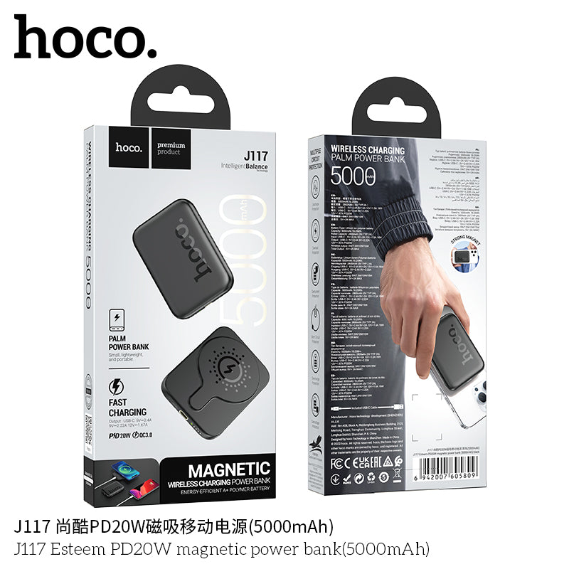 HD_SYNC:J117 Esteem PD20W magnetic power bank(5000mAh)