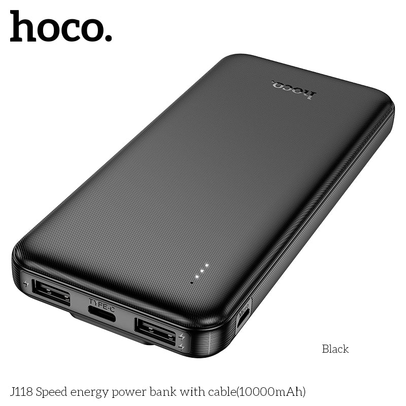 HD_SYNC:J118 Speed energy power bank with cable(10000mAh)