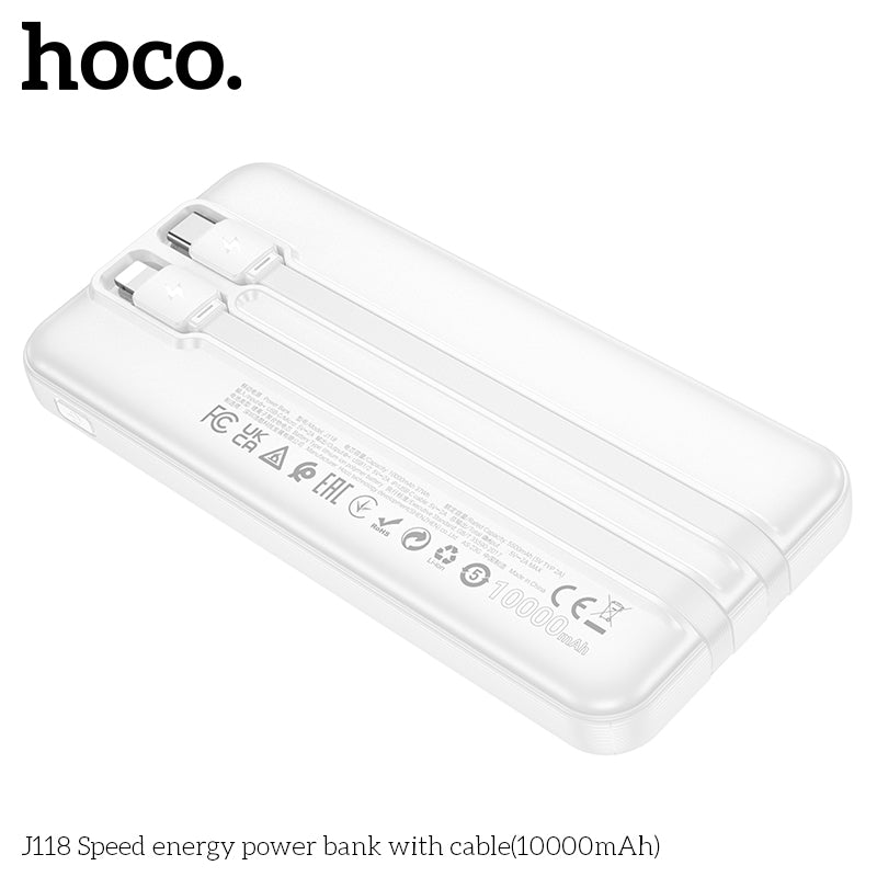 HD_SYNC:J118 Speed energy power bank with cable(10000mAh)