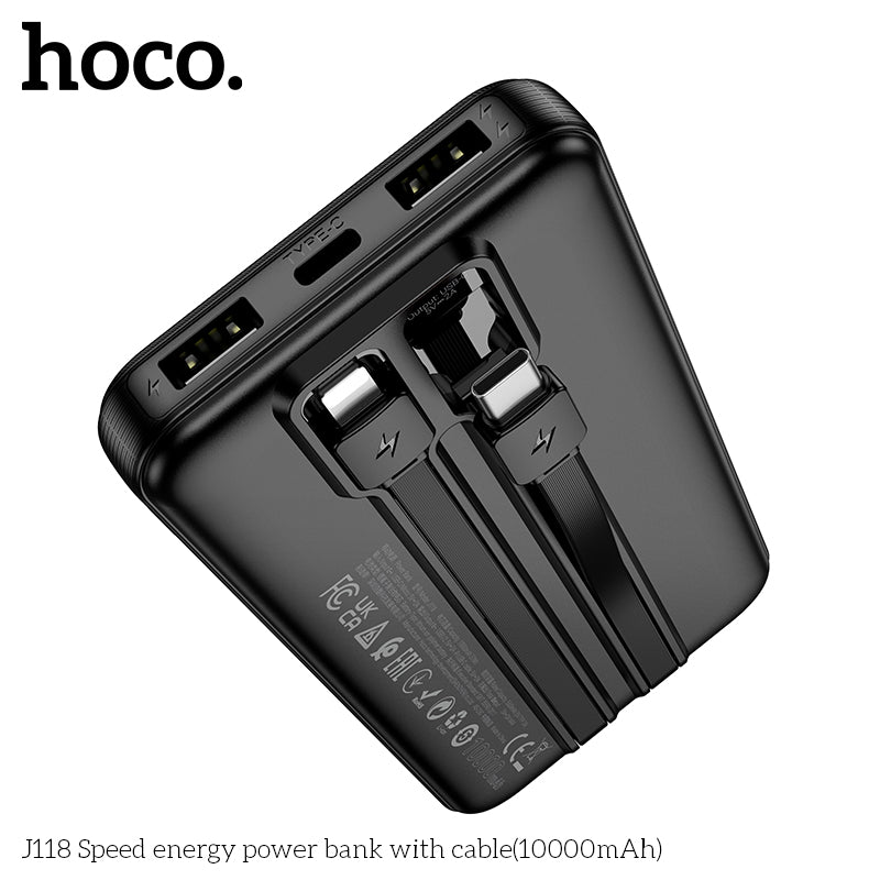 HD_SYNC:J118 Speed energy power bank with cable(10000mAh)