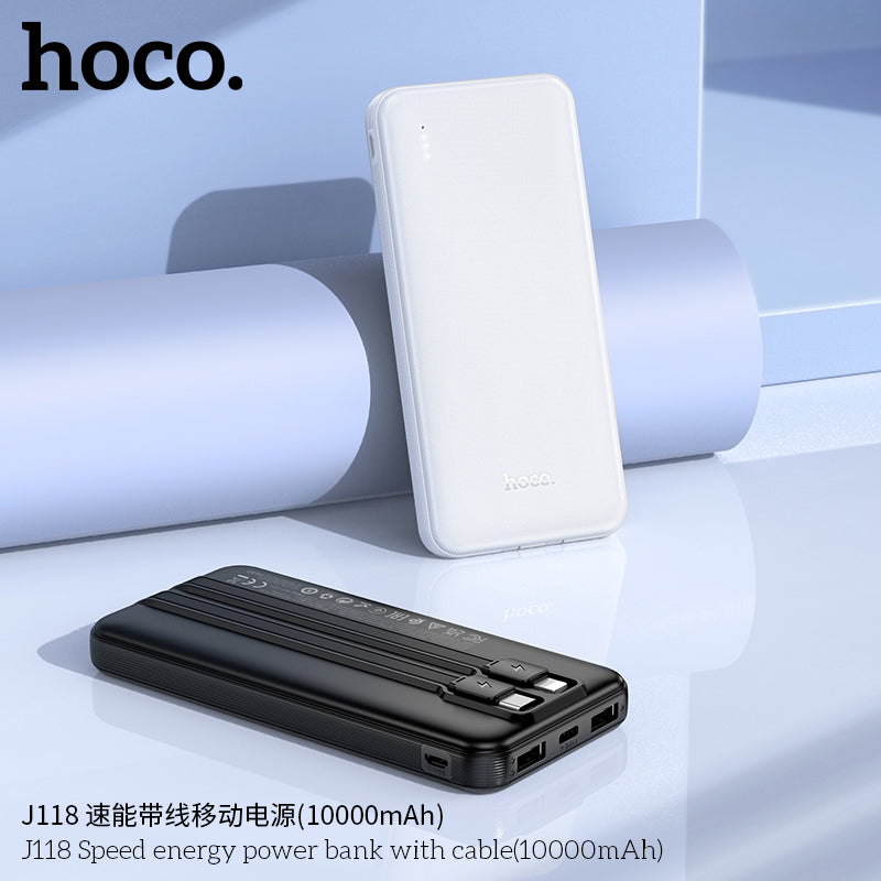 HD_SYNC:J118 Speed energy power bank with cable(10000mAh)