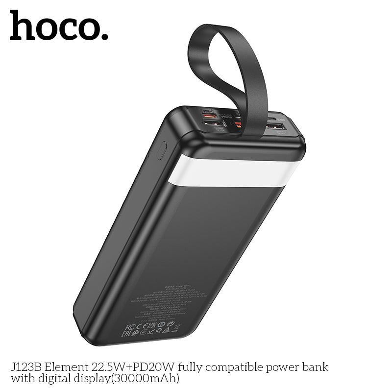 HD_SYNC:J123B Element 22.5W+PD20W fully compatible power bank with digital display(30000mAh)(UN)