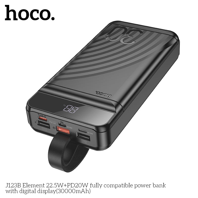 HD_SYNC:J123B Element 22.5W+PD20W fully compatible power bank with digital display(30000mAh)(UN)