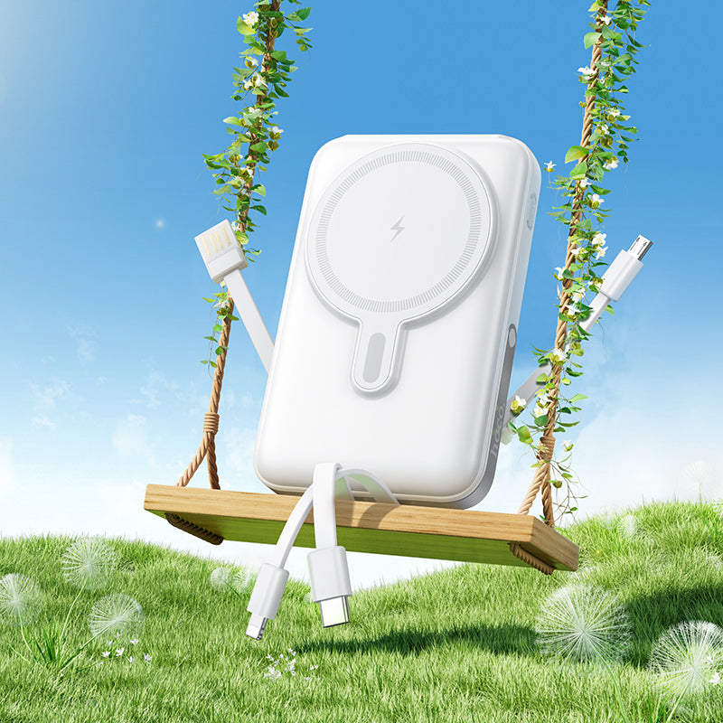 HD_SYNC:J135 Rico 22.5W+PD20W fully compatible magnetic fast charging power bank with 4 cables(10000mAh)