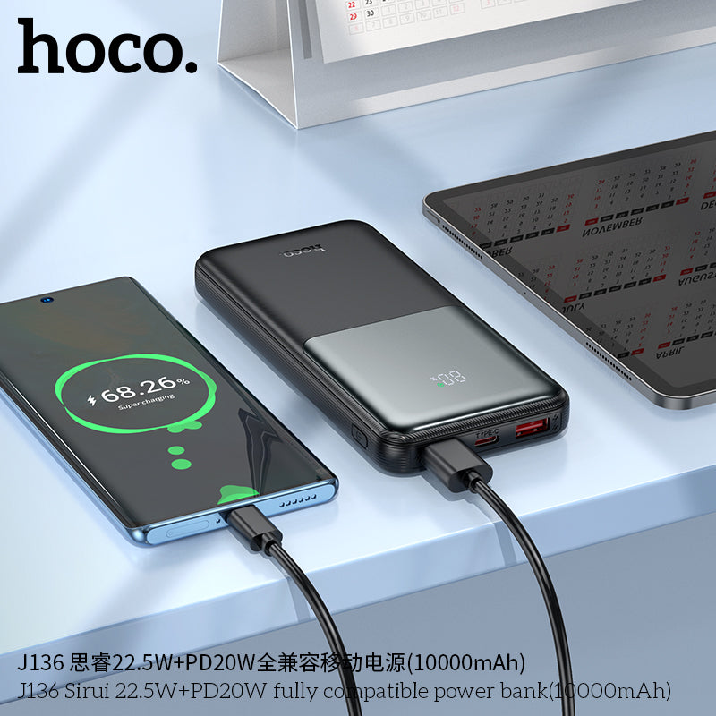 HD_SYNC:J136 Sirui 22.5W+PD20W fully compatible power bank(10000mAh)