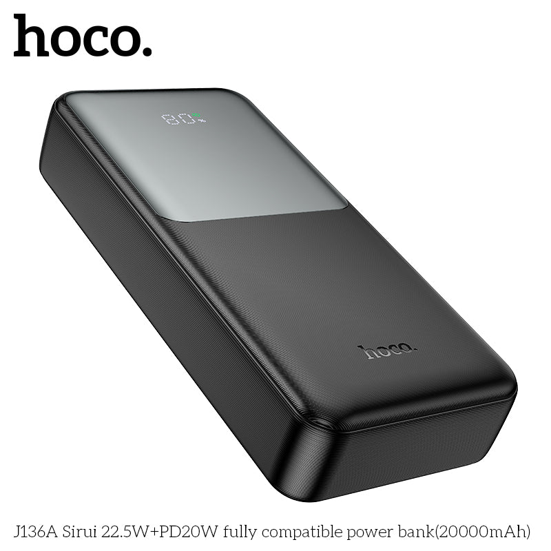 HD_SYNC:J136A Sirui 22.5W+PD20W fully compatible power bank(20000mAh)